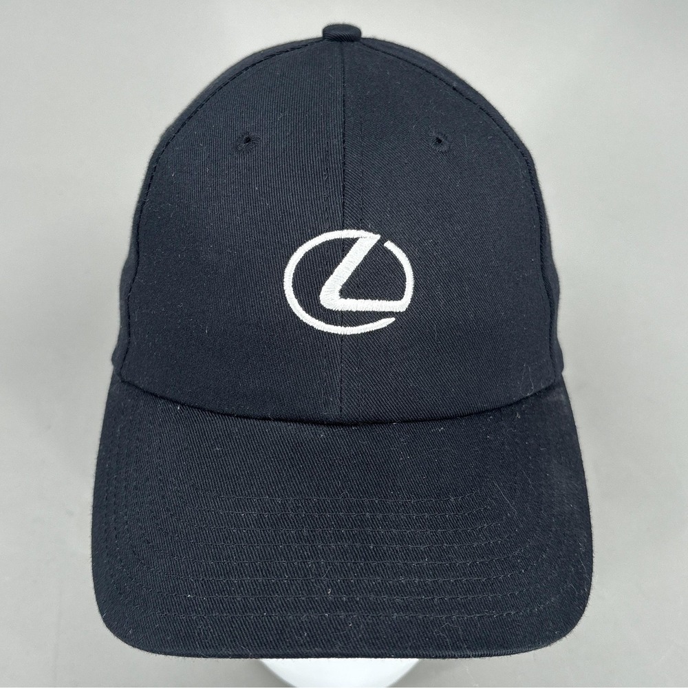 Vintage Nike‎ Lexus Hat Cap Strap Back Mens Black Embroidered Golf Car Logo